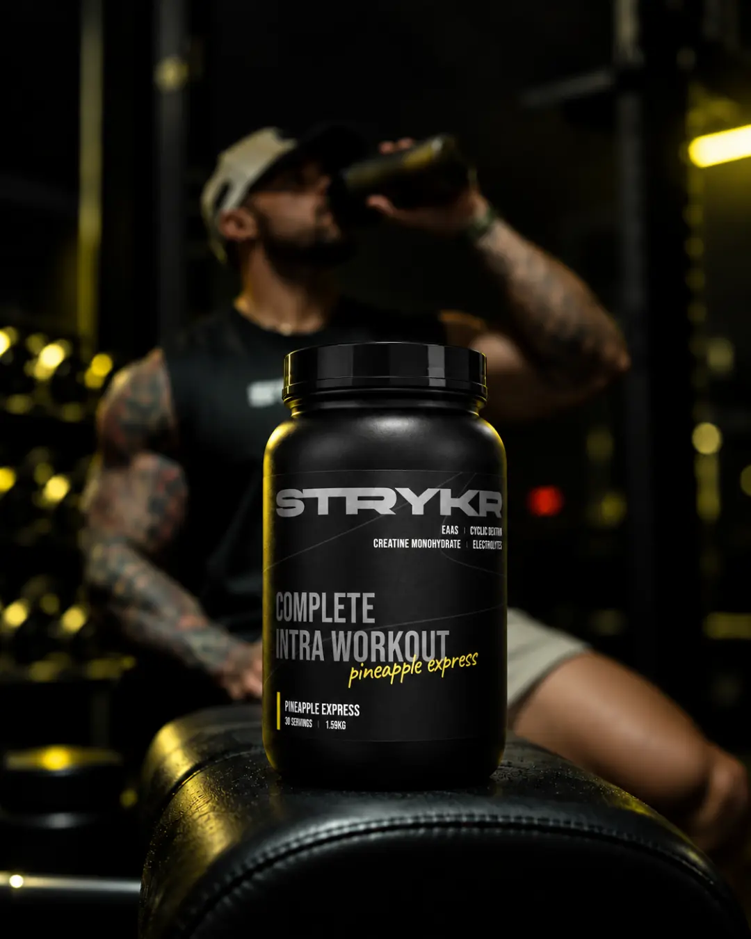 STRYKR Complete Intra Workout in a training environment